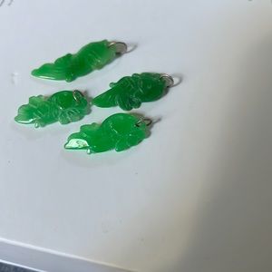 COPY - A school of Natural Jade Hand Carved Fish